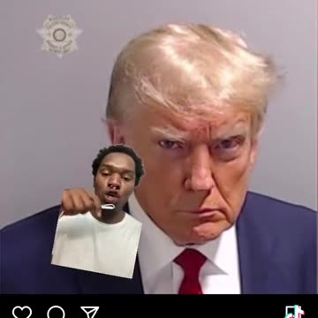 Trump's "Gangsta" Mugshot Goes Viral As Support For Him Explodes