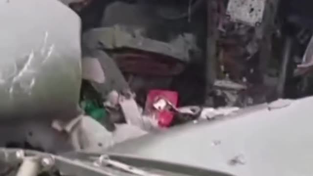 Direct hit of a tank shell on a Ukrainian armored vehicle