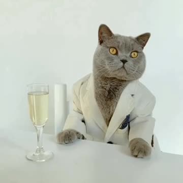 The cat is sitting on the president's desk,cats ,funny ,funny animals