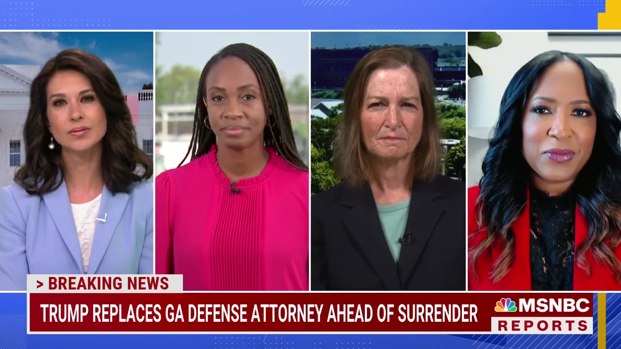 Awaiting the historic surrender of former president Donald Trump's