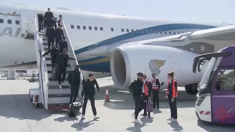 Germany arrive in Qatar for 2022 World Cup | Deutschland | Flick | Müller | Neuer | Musiala #WM2022