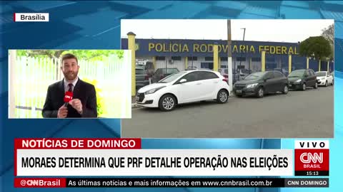 Moraes manda PRF indicar efetivo usado nos dois turnos das eleições | CNN DOMINGO