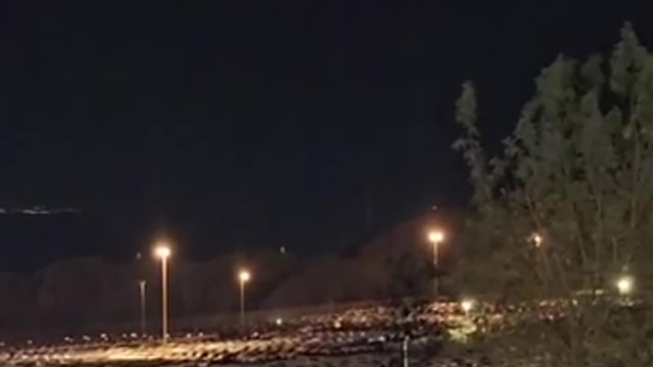 Qassam rockets in the sky of Tel Aviv