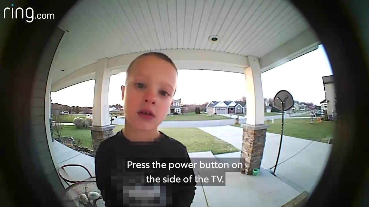 Funny Kid Needs Help From Dad Through Their Ring Video Doorbell