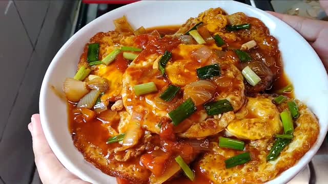 Telur Ceplok Masak Kecap Bumbu Iris