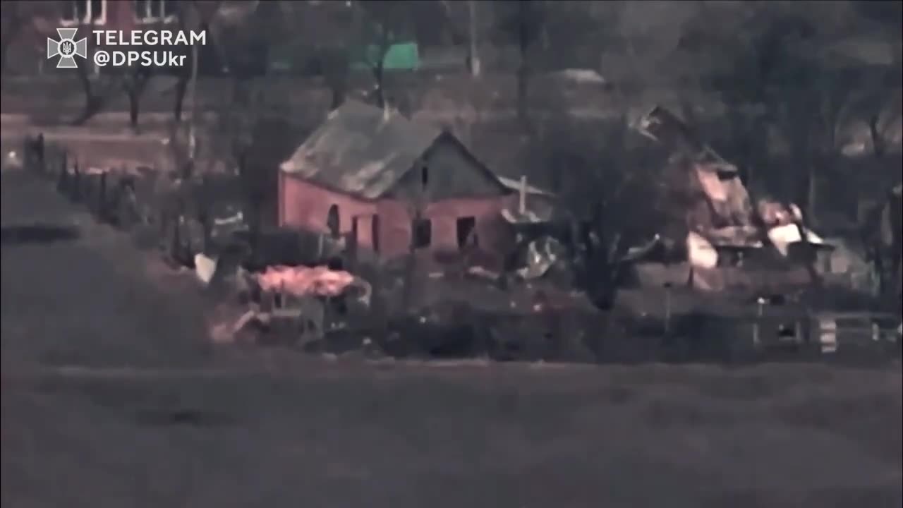 Aerial reconnaissance border guards turn the occupiers' rest house into a house of horrors
