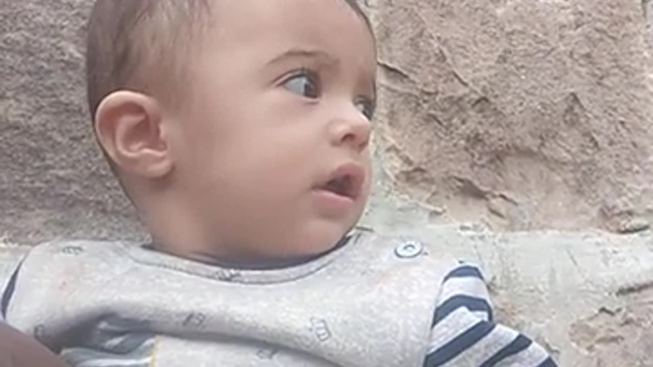 Baby playing
