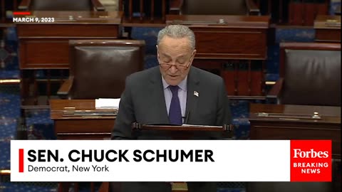 JUST IN- Schumer Blasts McCarthy Again For Sharing January 6 Footage With Tucker Carlson