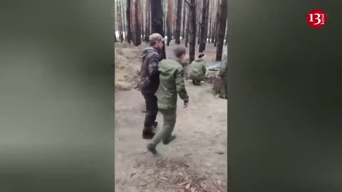 A drunken Russian soldier at work - Look, who the Russians send to fight