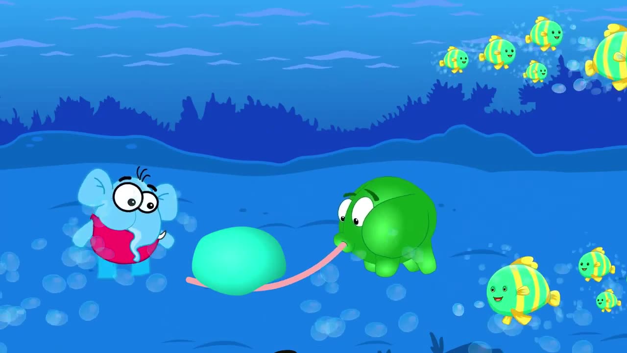 Bozo elephants water adventures videos for kids- Funny animated