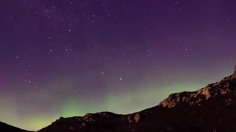 For 30 seconds, you will be shown the Southern Lights at the "End of the World"