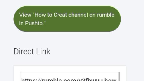 How to upload video to your channel on rumble in Pushto