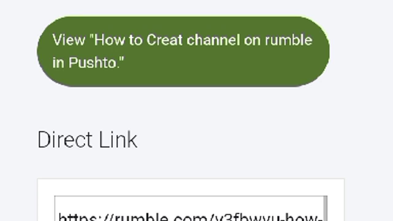 How to upload video to your channel on rumble in Pushto