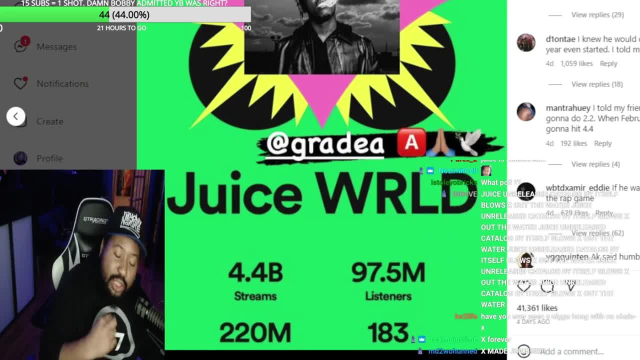 JuiceWrld or Xxxtentacion?? DJ Akademiks and the chat Heated debate about Xxxtentacion and JuiceWrld