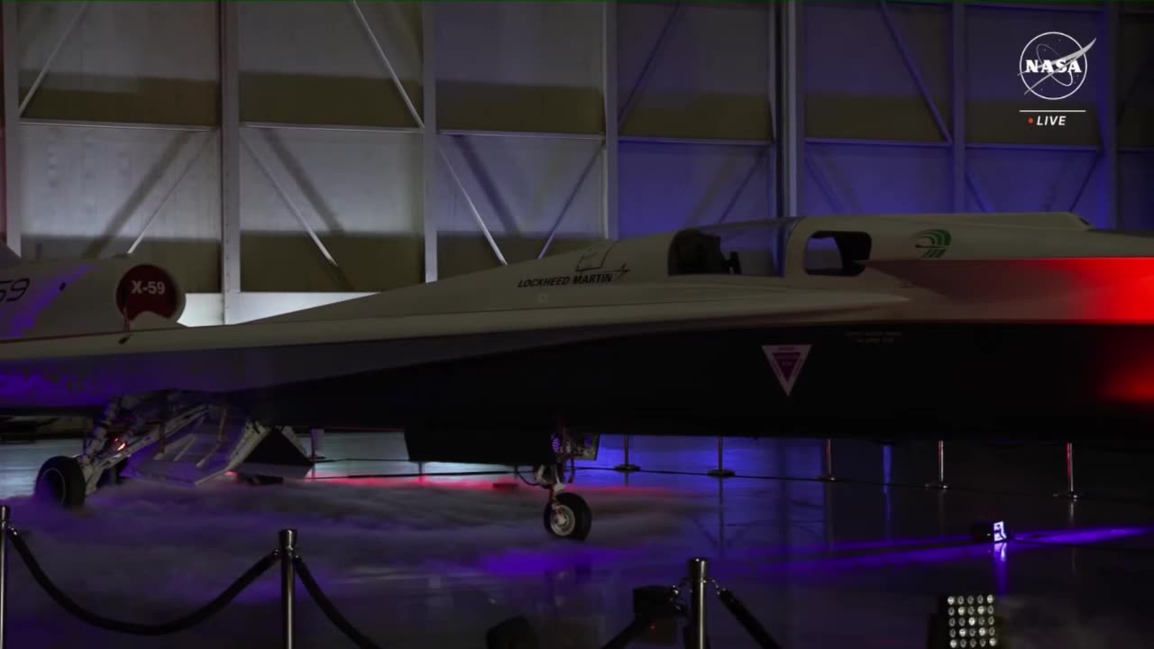 New X59 Supersonic Aircraft Made by Lockheed Martin Skunk Works!