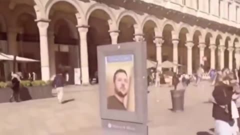 DONATIONS MACHINE FOR UKRAINE IN MILAN, ITALY