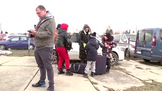 'We are really scared': Ukrainians flee war at home