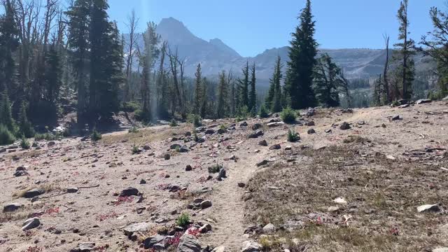 Central Oregon - Three Sisters Wilderness - Final Alpine Approach to Golden Lake