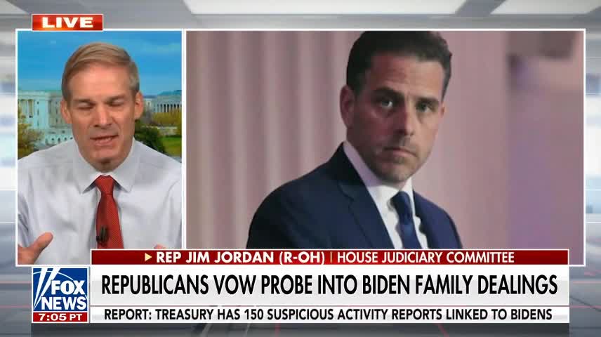 Jim Jordan voices 'overarching concerns' in Hunter Biden probe.