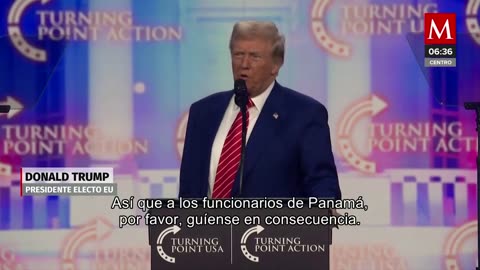 Trump advierte que Estados Unidos podría retomar control del Canal de Panamá