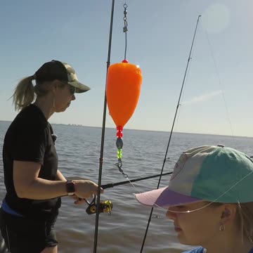 First Catch Using Our Homemade Popping Cork!