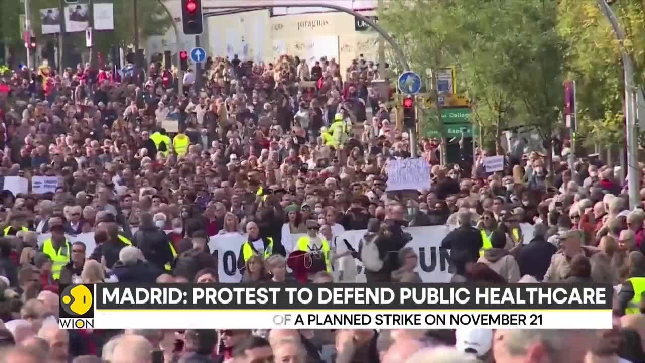 Thousands protest in support of public healthcare in Madrid | Top News | Madrid | Spain | Protest