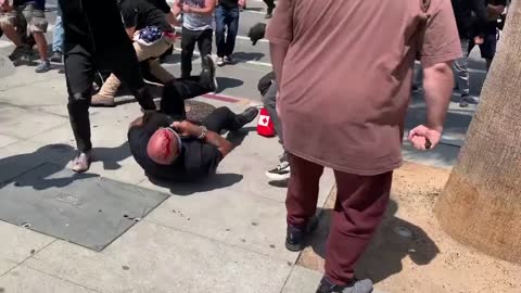 Antifa getting their buttons whooped