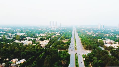 4K Drone View of Islamabad