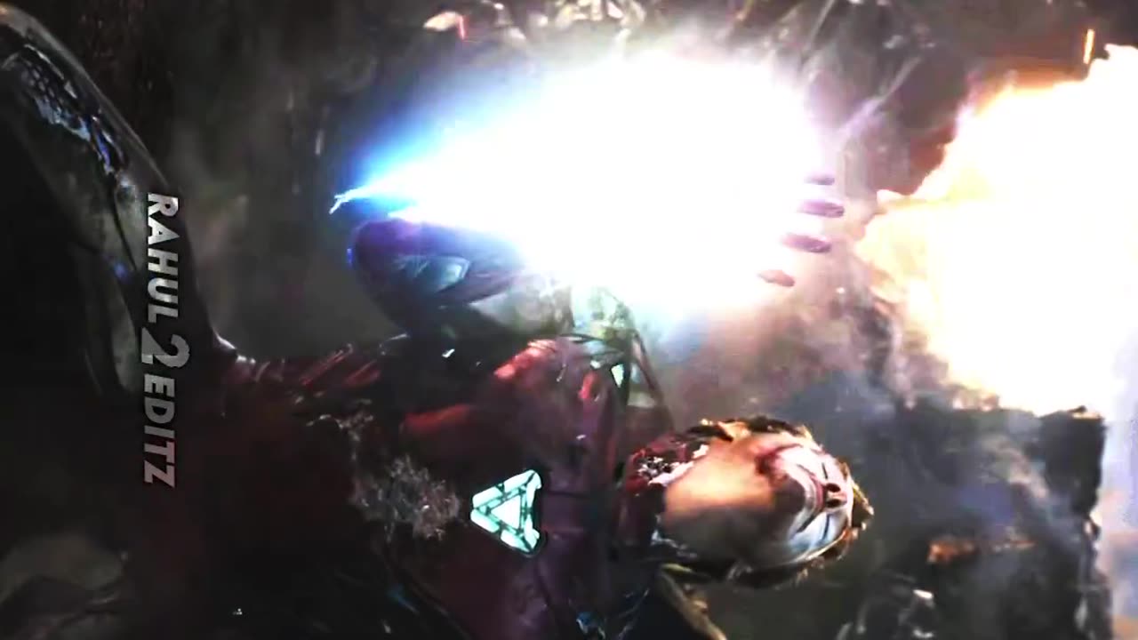 Ironman vs thanos endgame last sence