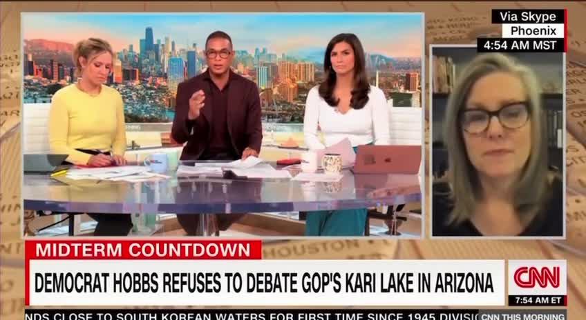 Don Lemon called out Katie Hobbs for not debating Lake