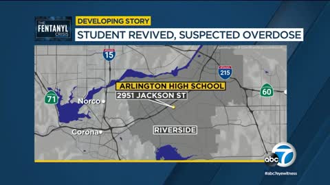 Riverside teen suffered suspected overdose at school after taking fentanyl-laced pill, police say