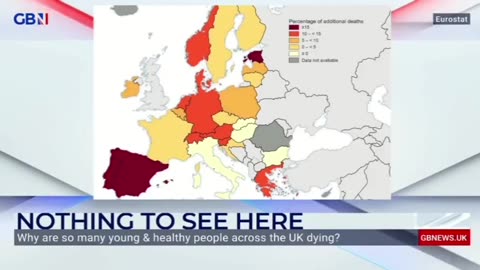 GB News on Excess deaths in Europe