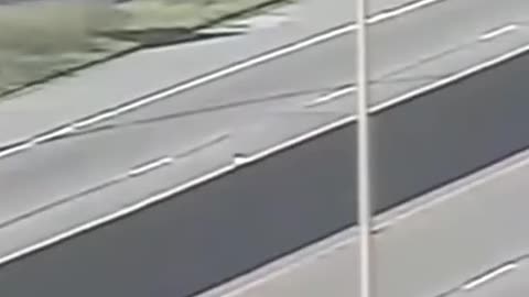 The monitor recorded the car crossing the high road