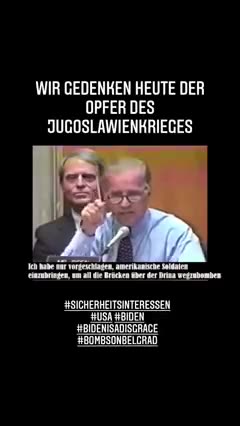 The real Biden suggesting bombing Belgrade