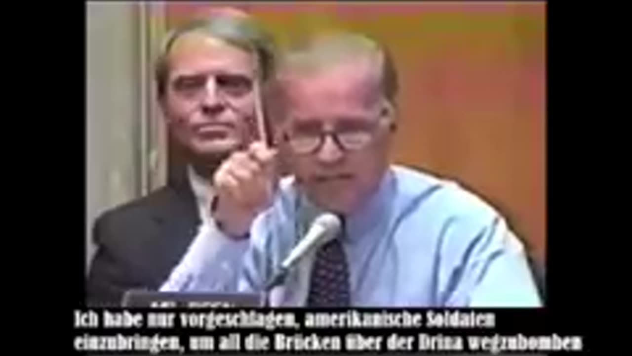 The real Biden suggesting bombing Belgrade