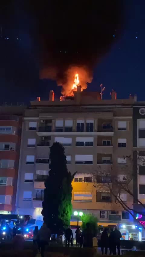 España | Ayer quemaron una antena 5G en Burriana, Castellón, FEBRERO 2024