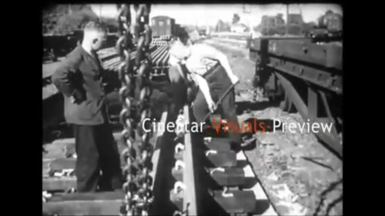 Relaying Of Mainline Track 1954