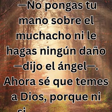 "La Soumission d'Abraham: Genèse 22:12"