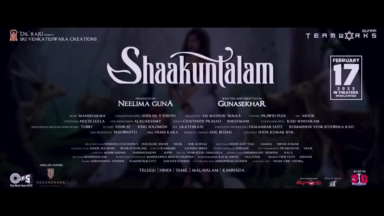 Shaakuntalam Official Trailer - Telugu | Samantha, Dev Mohan |