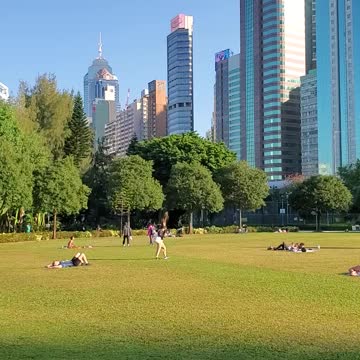 At the park in Hongkong