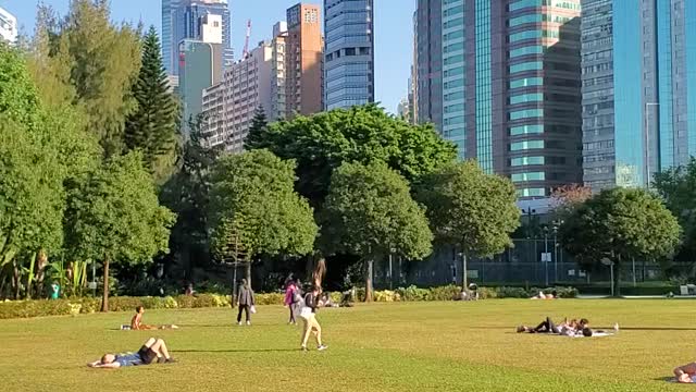 At the park in Hongkong