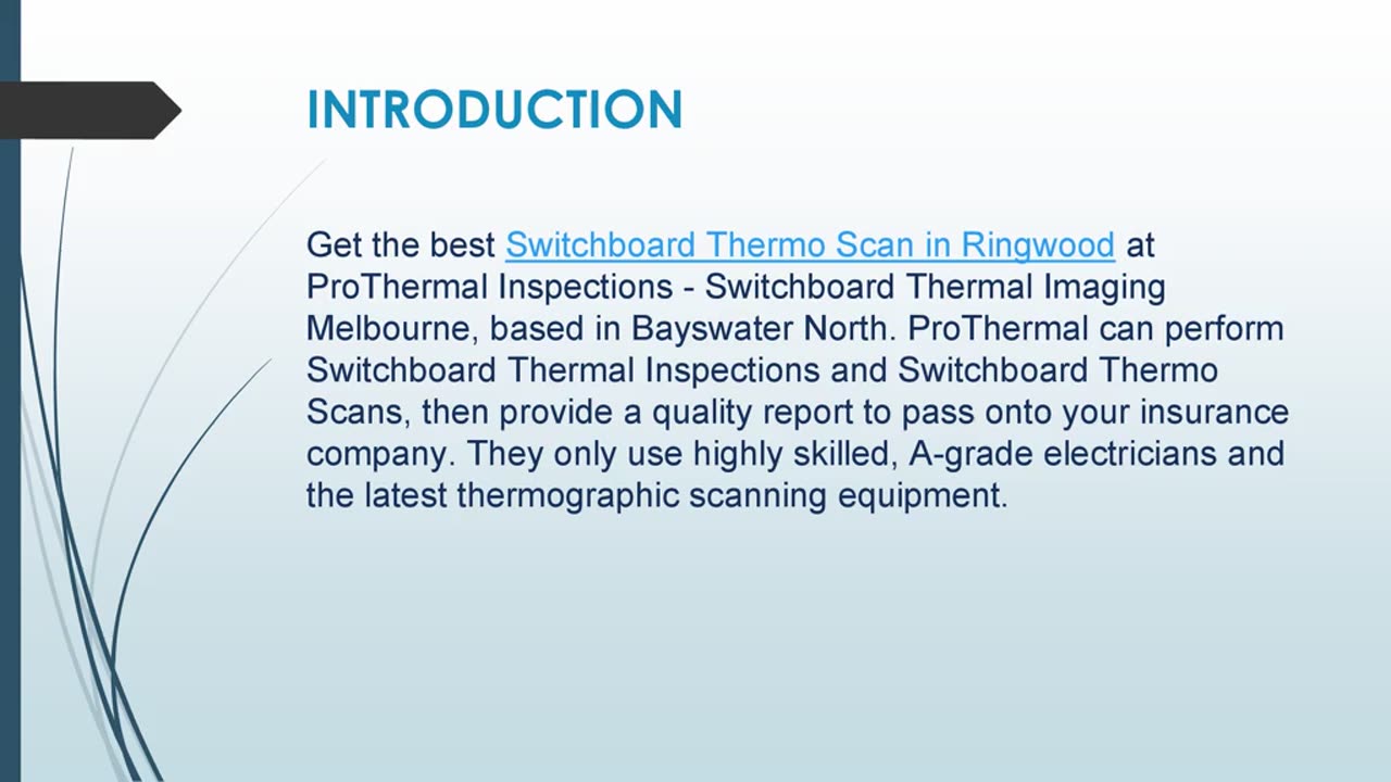 Get the best Switchboard Thermo Scan in Ringwood