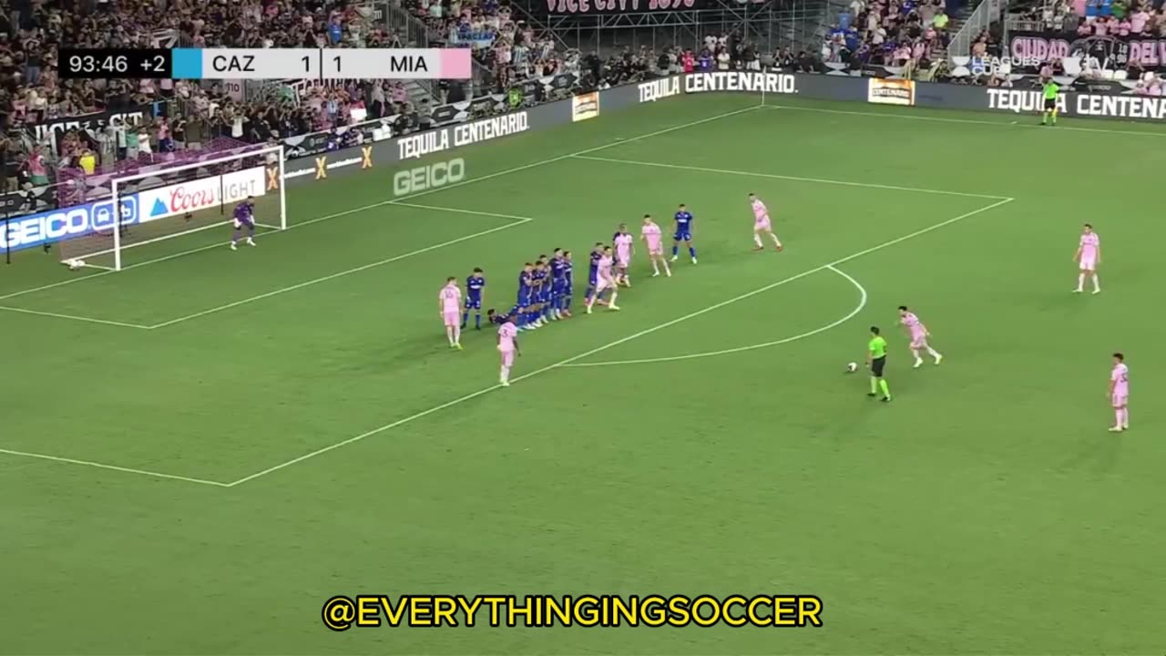 Messi last minute goal at inter Miami