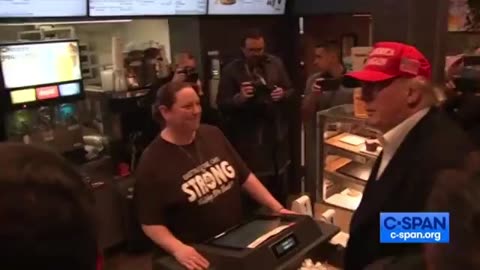 Trump Hits The McDonald's In East Palestine For The Firefighters & Police, What He Says Is Hilarious