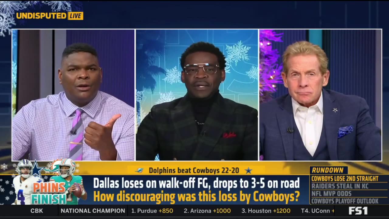 UNDISPUTED Cowboys Defense are Trash - Skip Bayless reacts Cowboys losses on walk-off FG