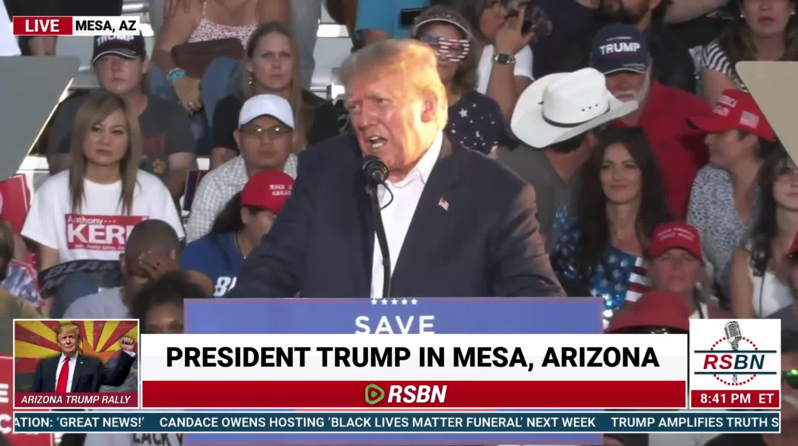 Trump tells the people of Iran "We are with you all"