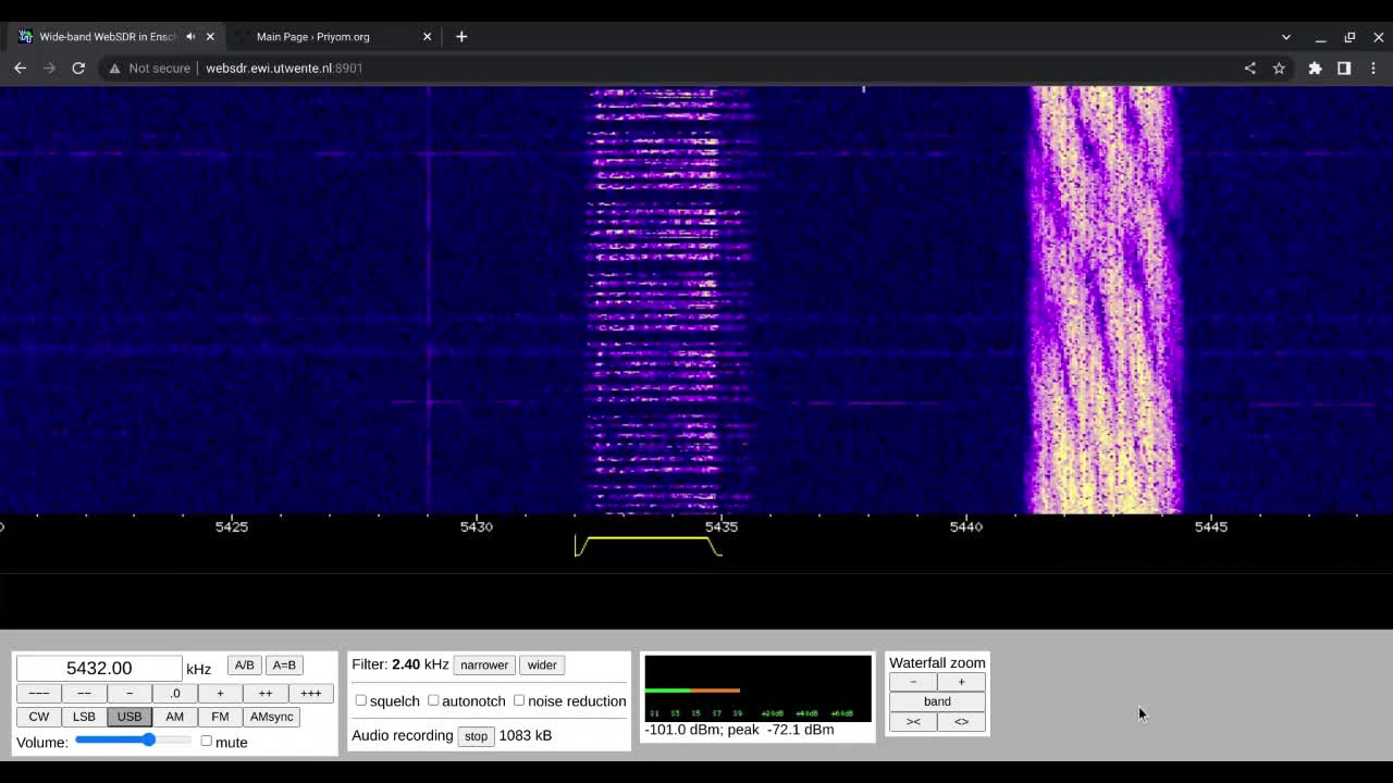 E11 Oblique 13/11/2022 1605 UTC 5432kHz