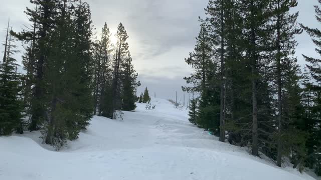 Final Long Ascent to Summit – Central Oregon – Potato Hill Sno-Park – 4K