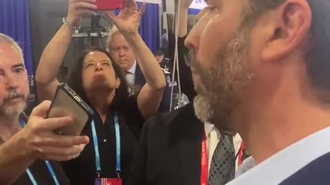 Don Jr was kept from being in the Fox spin room. Election interference.