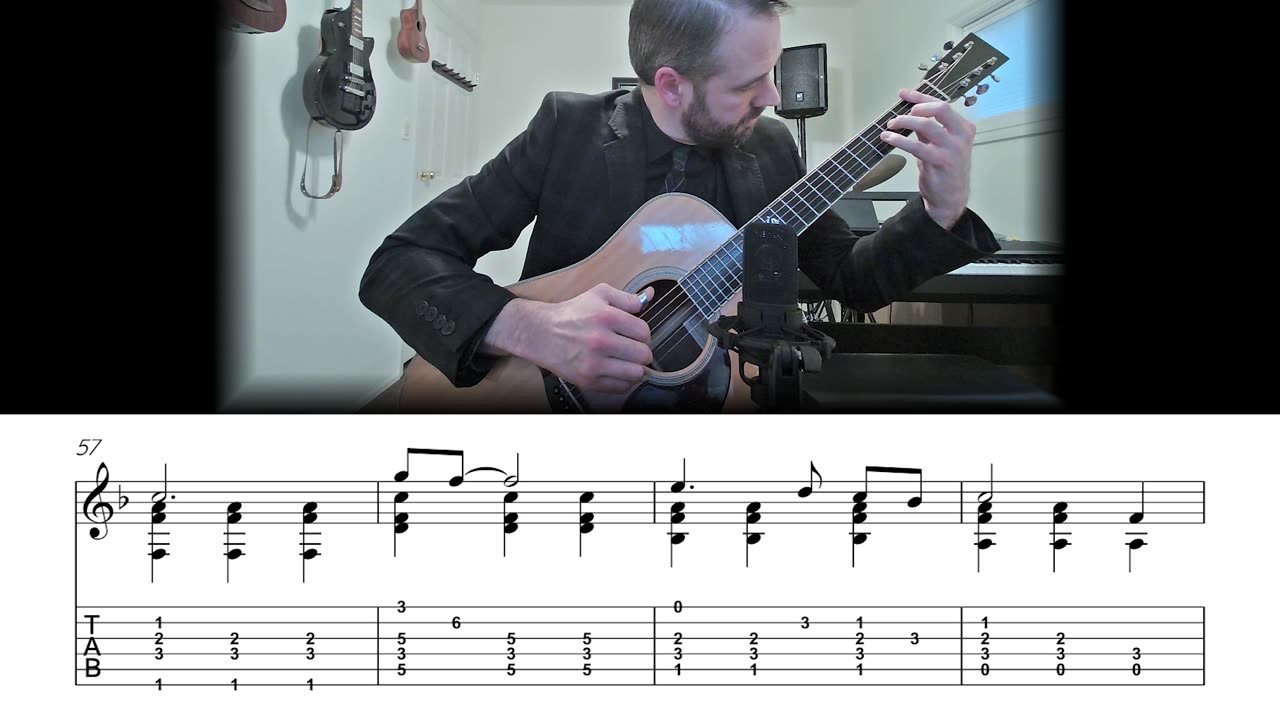 Moon River - Fingerstyle Jazz Guitar Lesson (Sheet Music + TAB)